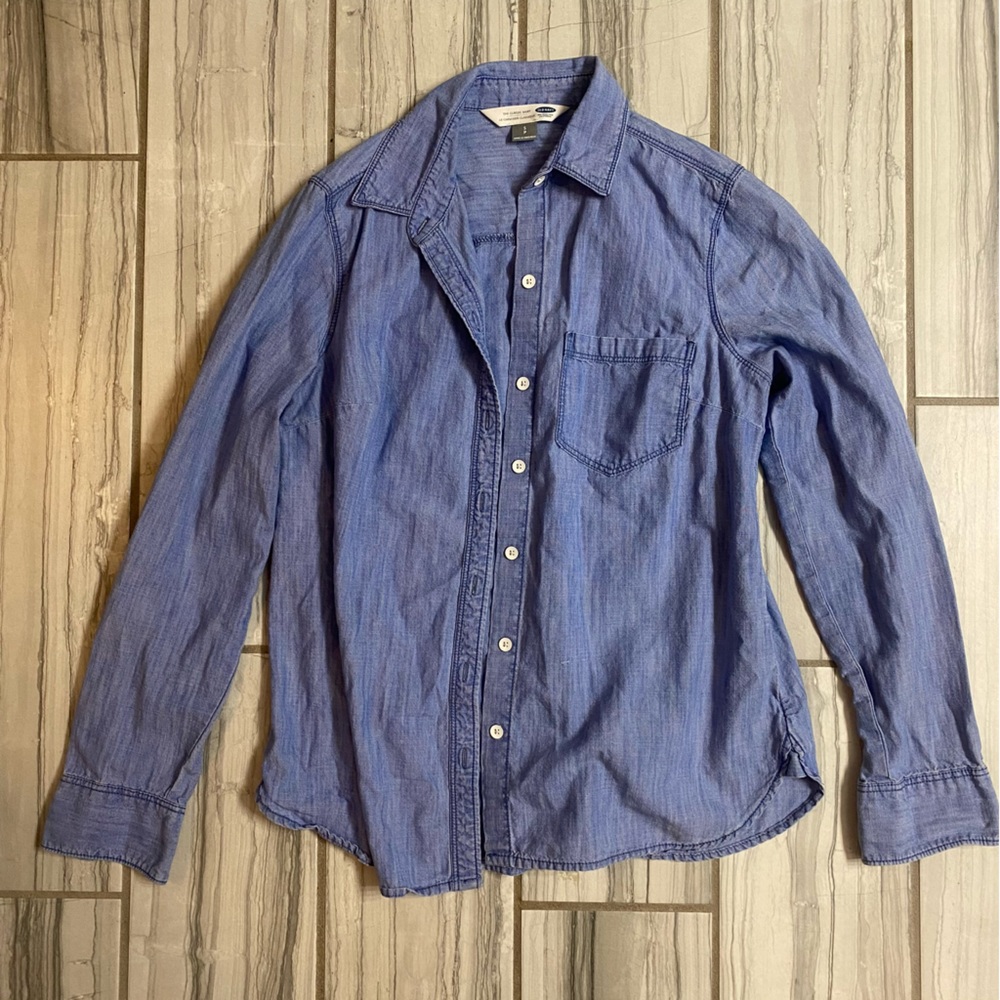 Jean button down